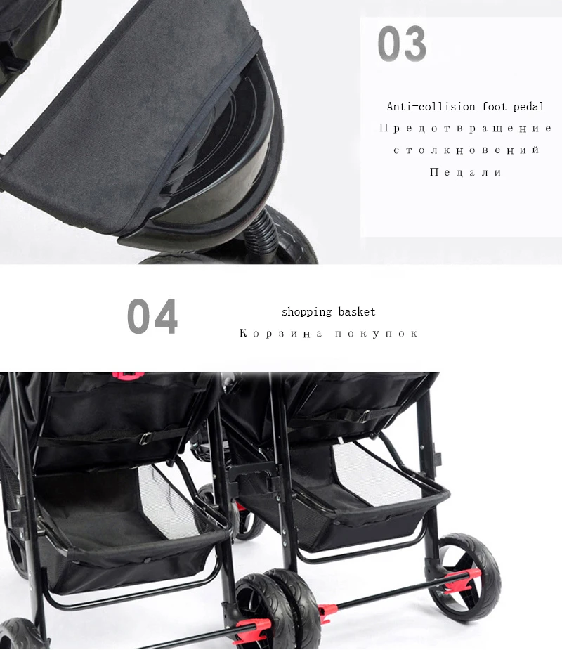 Можно разбирать двойную коляску, портативные коляски для близнецов, можно складывать в сложенном виде, детские коляски для новорожденных