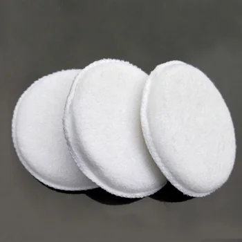 

New Soft Microfiber Polishing Car Care Sponge Wash White Cotton Wax Car Applicator Detail