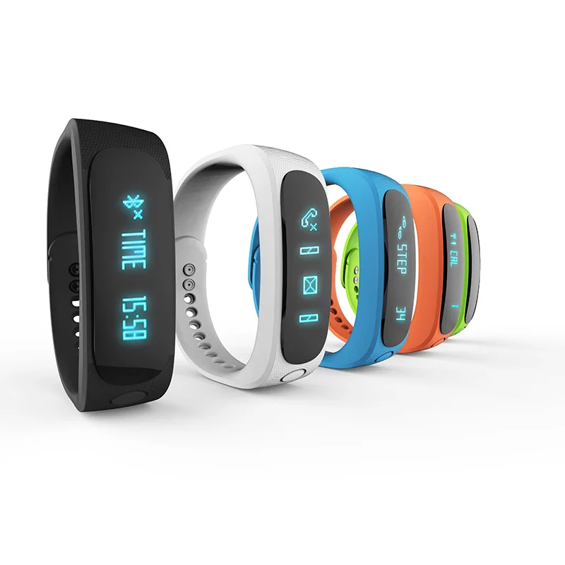 E02 мода bluetooth-смарт браслет анти-потерянный спорт / сна монитор вызова / SMS напомнить Smartband часы для Android телефон iPhone