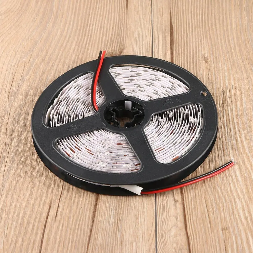 

5 PCS Warm White 5M 16ft 5050 SMD Non-Waterproof 300 LEDs Flexible Light LED Sticky Strip 12V