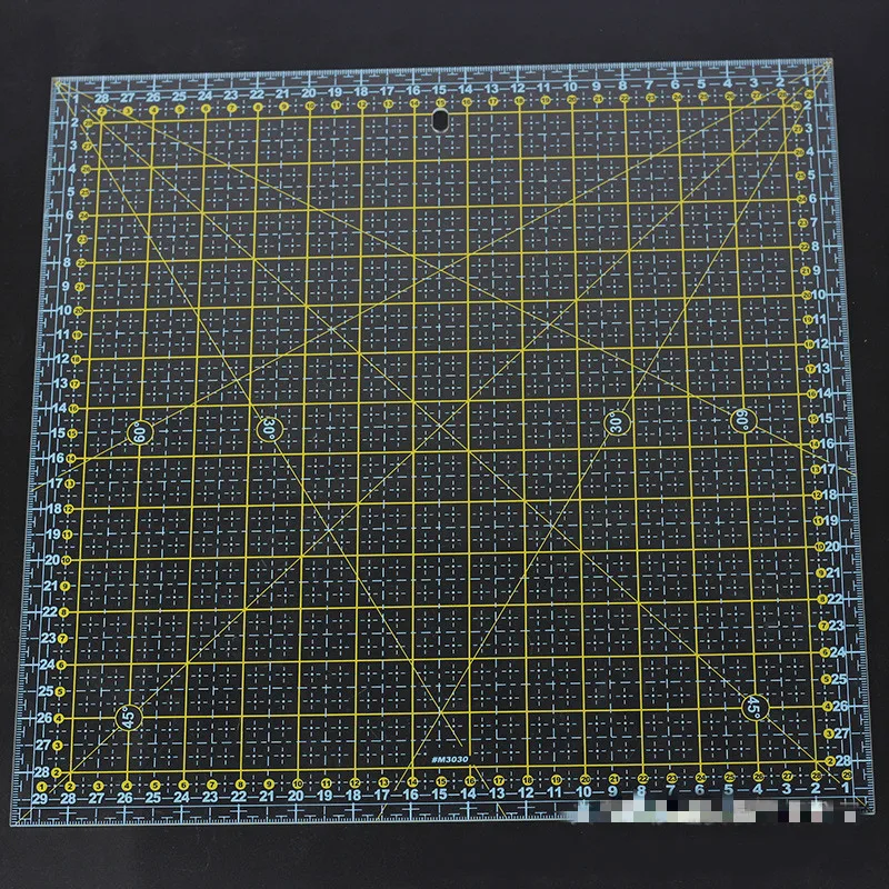 Квадратная 30*30 см Лоскутная линейка Толстая акриловая прозрачная стеганая швейная линейка режущая линейка для портного трафарета измерительные инструменты