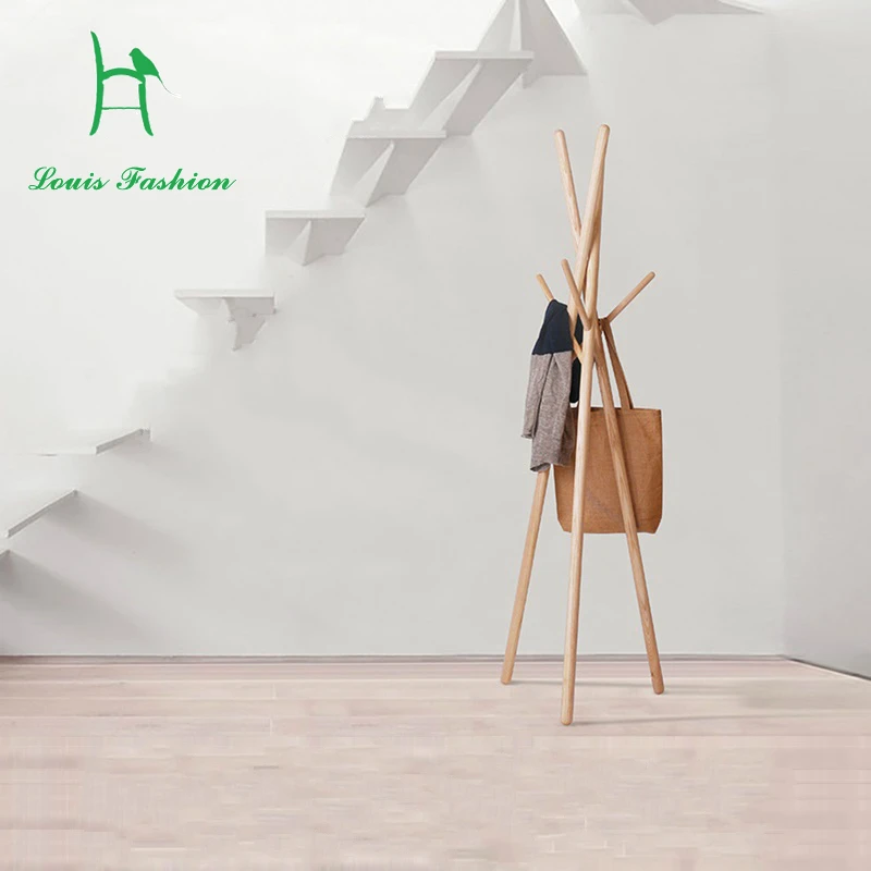 Louis แฟชั่น Coat Rack ชั้นแขวน Solid แขวนห้องนอนห้องนั่งเล่น RED DOT