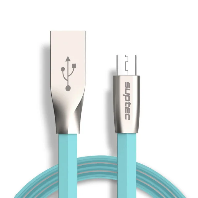 Suptec Micro USB кабель 2.4A кабель для быстрой зарядки и синхронизации данных кабель для зарядки телефона шнур для Andriod samsung S7 Xiaomi Настольный Microusb - Цвет: Blue