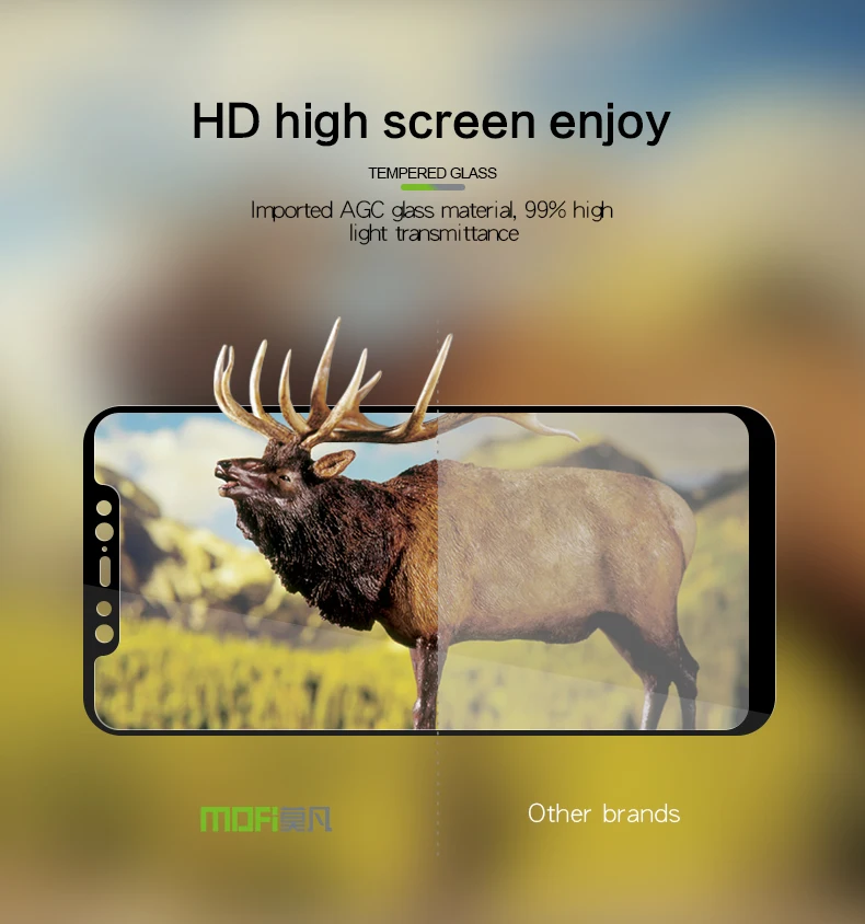 Для Xiaomi Mi 8 стекло закаленное MOFi полное покрытие защитная пленка протектор экрана для Xiaomi Mi 8 Закаленное стекло пленка