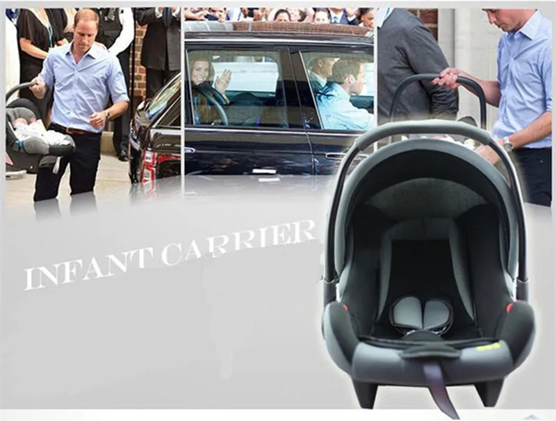 Детская корзина-стиль автомобиля безопасности сиденье новорожденные младенцы ребенок портативный автомобиль колыбели коляски