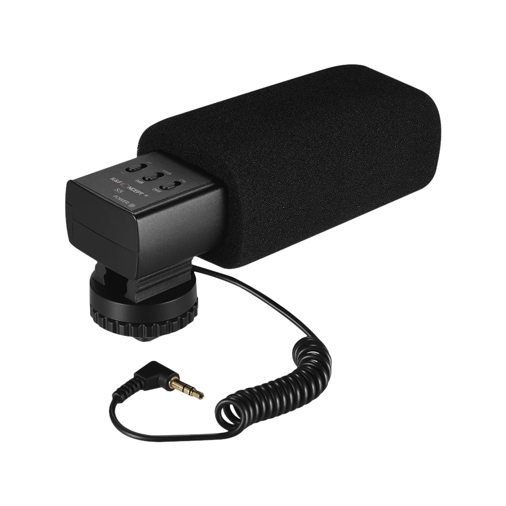 K& F концепция S5 Стерео дробовик видео микрофон накамерный конденсаторный микрофон 3,5 мм разъем для Canon Nikon sony DSLR Запись интервью