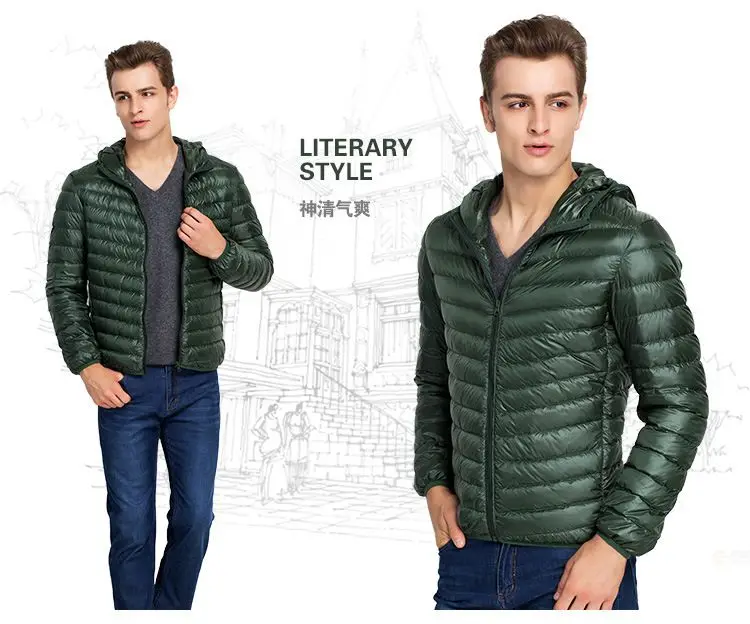 rab coat NewBang Brand Feather Parka Men Duck Down Jacket Ultra Light Down Jacket Men's Portable Warm Windproof Coats Lightweight Jackets mens down jacket