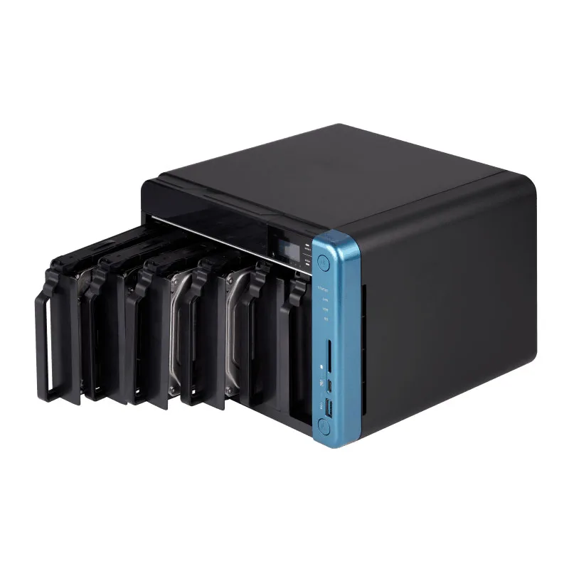 Nas QNAP 4G 6 bay nas сервер nfs облачное хранилище для сети 3 года гарантии|Сетевые
