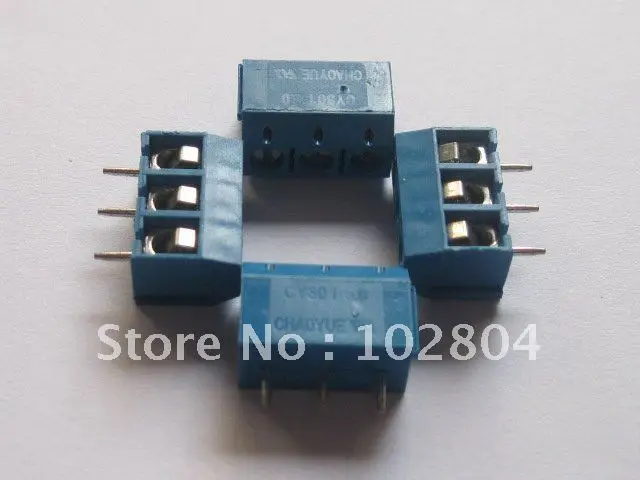 

200 Pcs Per Lo t3pin 5.08mm Screw Terminal Block Blue Connector HIGN Quality HOT Sale