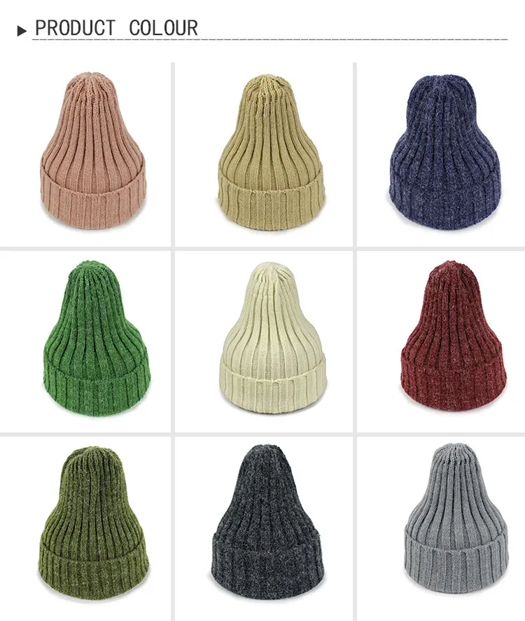 Зимние шапки, одноцветные женские шапки унисекс, простые теплые мягкие женские шапки в полоску, вязаные шапки Touca Gorro для мужчин и женщин