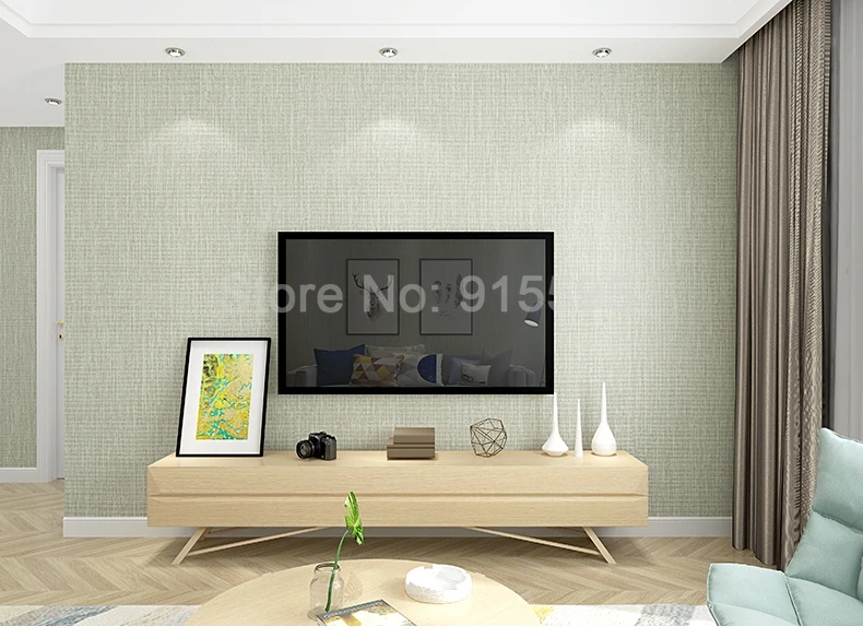 Современная чистая однотонная Нетканая настенная бумага для спальни стены Гостиная Диван ТВ фон Декор на стену для дома 3D настенная бумага