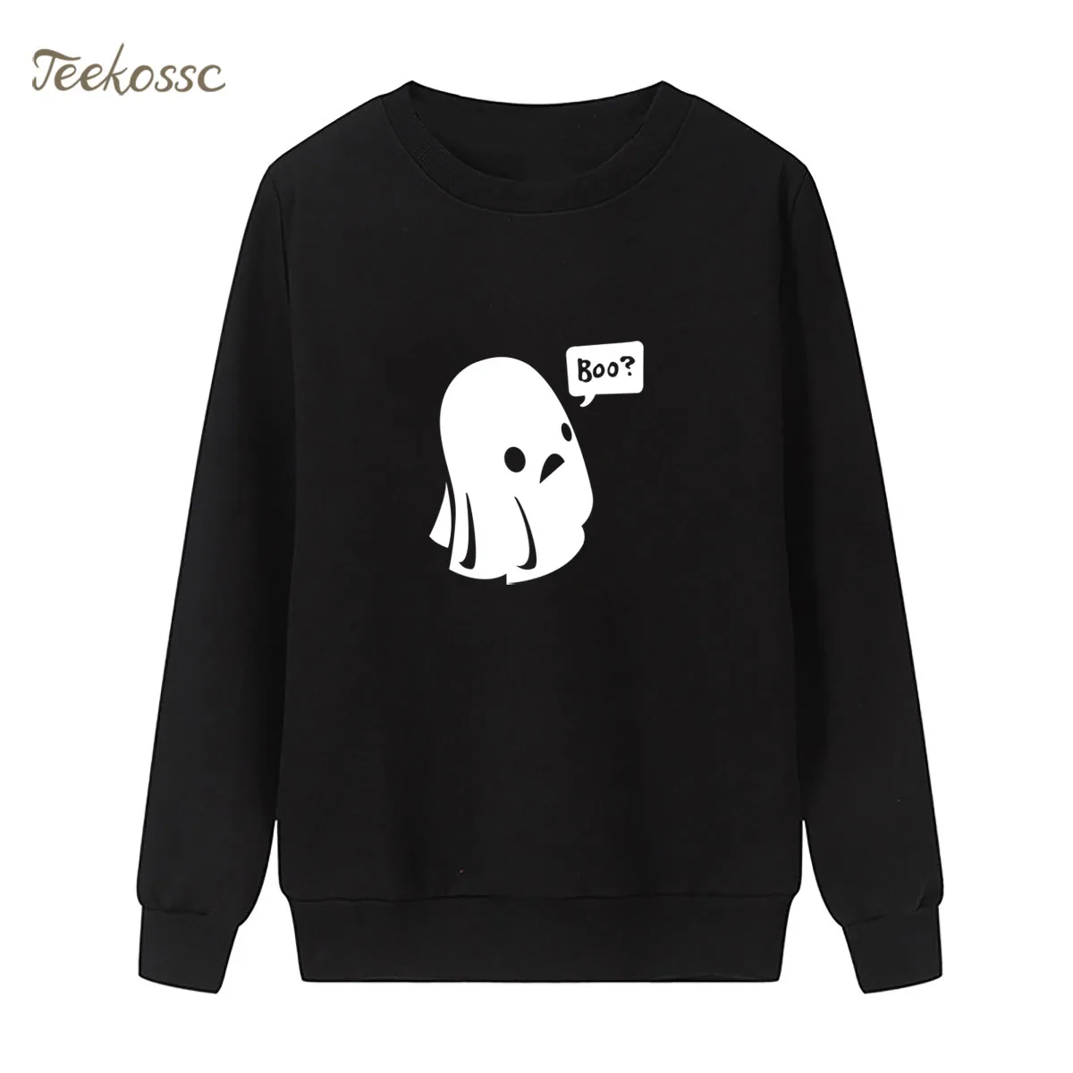 

Cute Ghost Boo Halloween Sweatshirt Harajuku Hipster Hoodie 2019 Spring Autumn Women Ladies Pullover Fleece Funny Streetwear