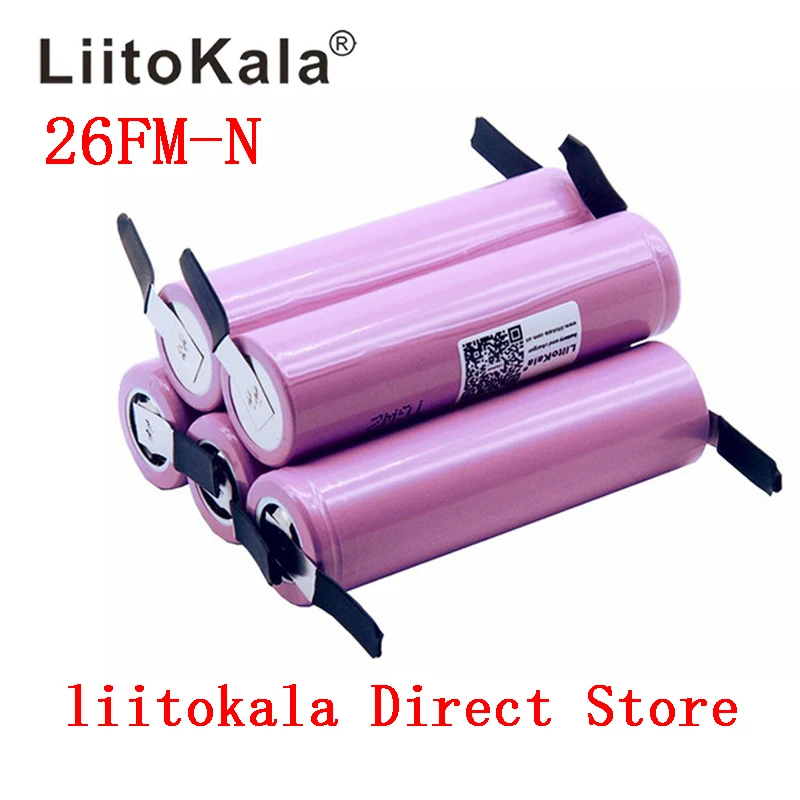 Liitokala New 100% Original 18650 2600mah battery ICR18650 26FM Li ion 3.7V rechargeable battery+ DIY Nickel sheet|rechargeable battery|3.7 v batteriesliitokala 18650 - AliExpress