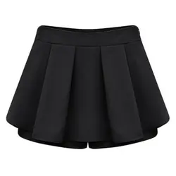 CUHAKCI летние плиссированные юбки для женщин; Большие размеры юбка черный Повседневное Slim Mini плиссированные юбки Женский Saias Femininas