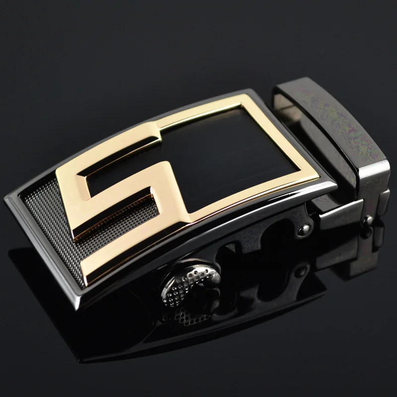 

Fashion Simple Design High Quality Solid Alloy Belts Buckle Without Strap Sliding Ratchet Luxury Men Automatic luxury fashion
