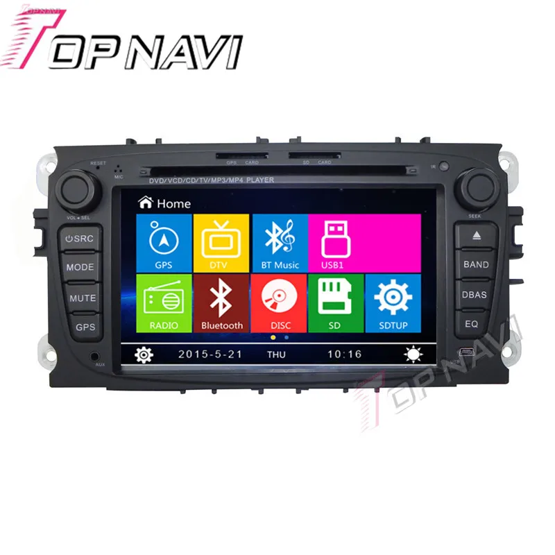 Excellent Topnavi Black 7" Car DVD GPS For Ford Focus/Mondeo/S-MAX/Connec Car Radio Multimedia Audio Stereo In Dash,Wince System 10