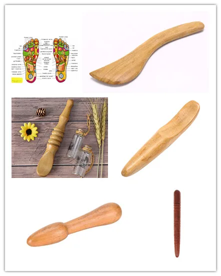 

Wooden Foot Spa Physiotherapy Reflexology Thai Foot Point Acupoint Stick Massage Health Chart Free Massage Stick Tool Hot Sale