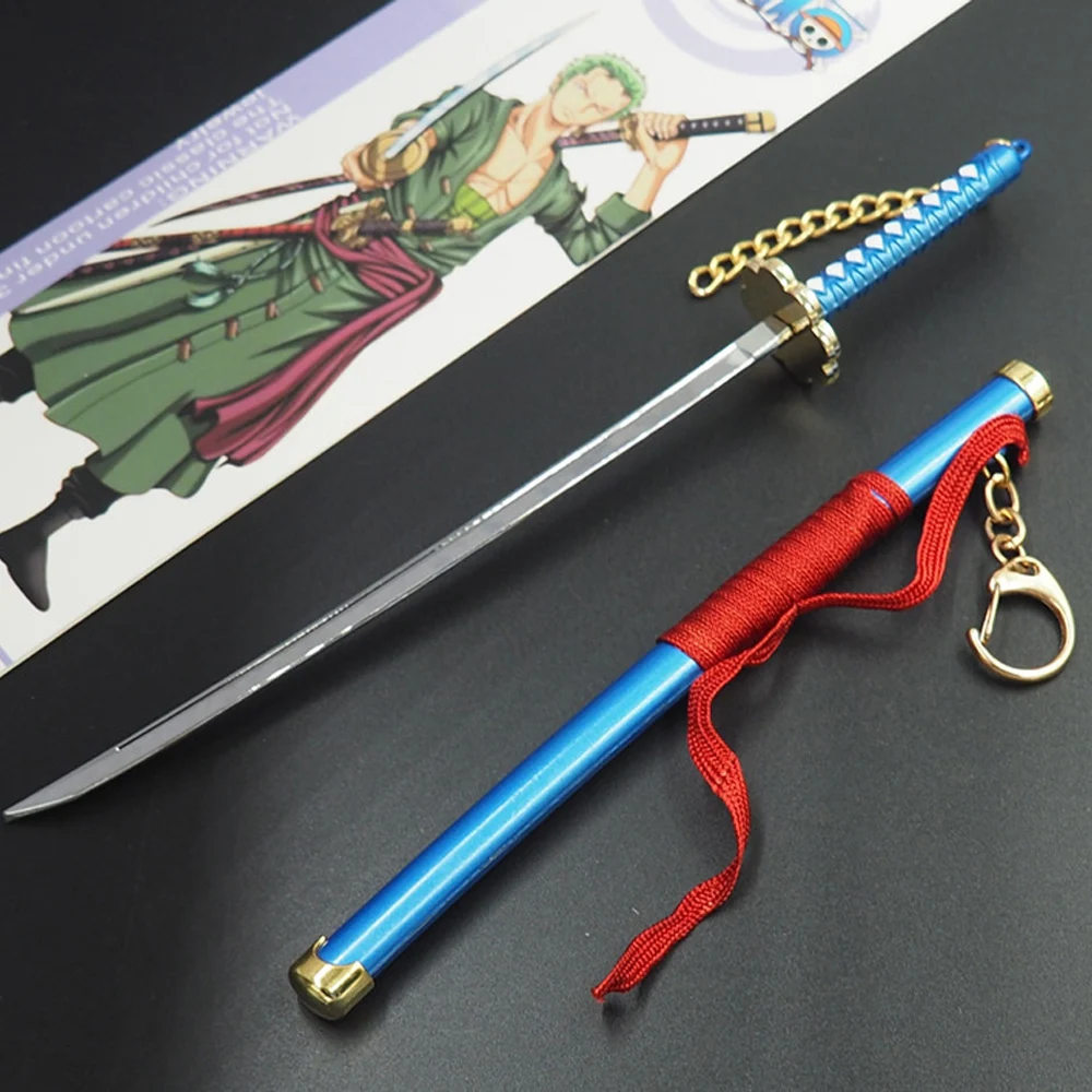 22 см один кусок брелок Roronoa Зоро меч пряжка с инструментальным держателем ножны Катана Sabre игрушка сплав брелок llaveros брелки