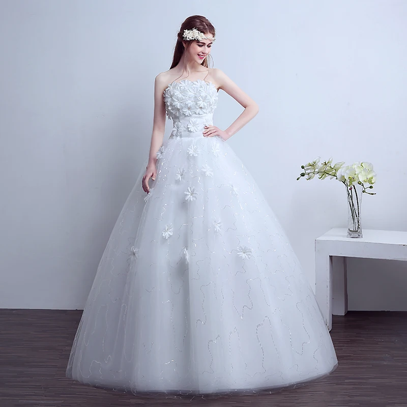 

Lovely Wedding Dress Bride's red/White Lace Up Ball Gowns Wedding Dresses Bridal Dress Princess Plus Size