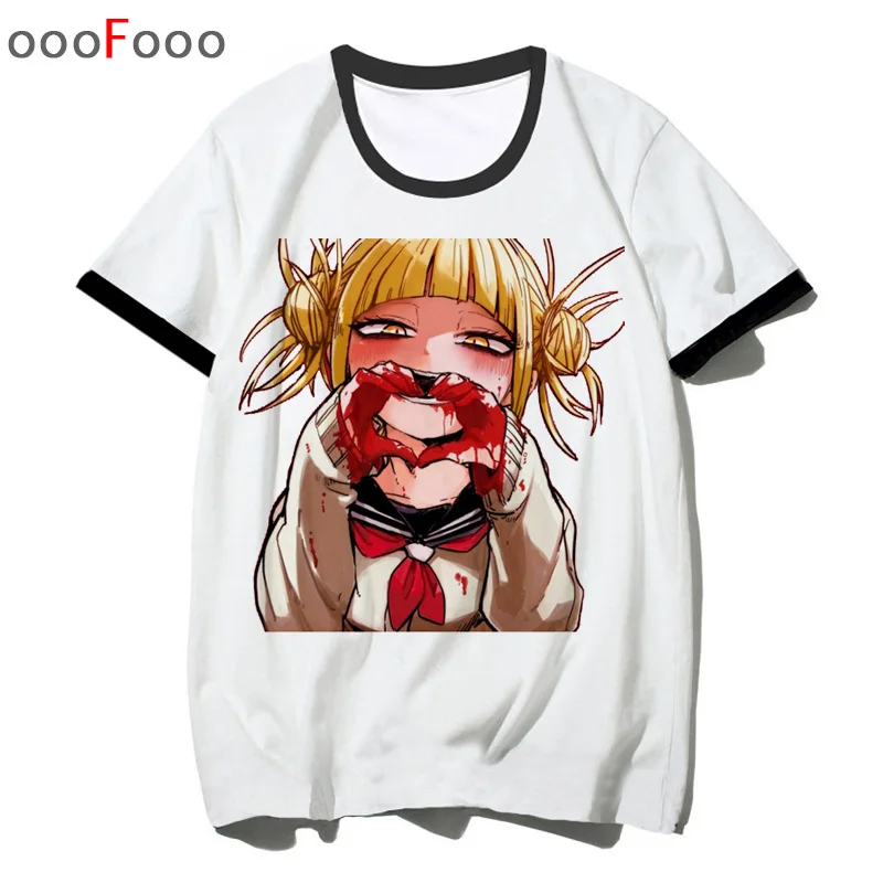 Футболка Himiko Toga Мужская футболка с мультяшным принтом waifu Мужская/женская боку
