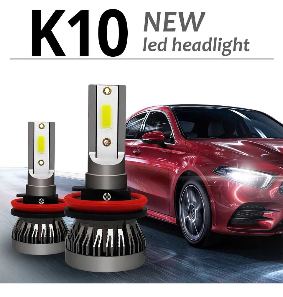 Car H7 LED H8 H11 Led 9005 HB3 9006 HB4 LED H4 hilo Fog Lamp Bulb Daytime Running Light 12V Auto Fog Light 3000K 4300K 8000K  (1)