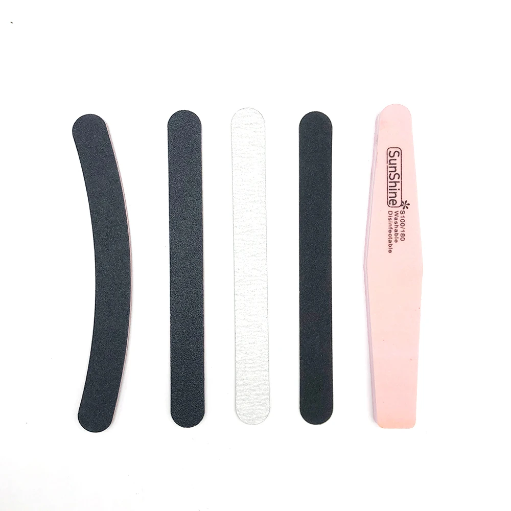 

5 types of files Nail File Nail Buffers for Nail or Toe Polishing Cleaning and Repairing Manicure Pedicure Beauty Tools
