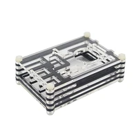 New Arrival Raspberry Pi 3 Model B+ Case 9-Layers Acrylic Case Box Enclosure with Cooling Fan only for Raspberry Pi 3 Model B+ 