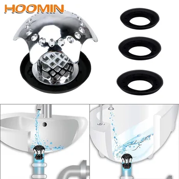 

HOOMIN Sink Filter Shower Drain Hair Catcher Shower Sink Drain Cover Gadgets Prevents Hair From Clogging Bath Plug