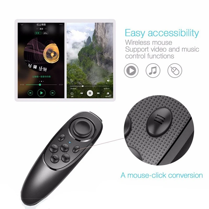 Bluetooth Wireless Gamepad VR Controller iOS Android Phones Joystick Selfie Shutter Remote Control for Mobilephone PC VR Box Smart TV (7)