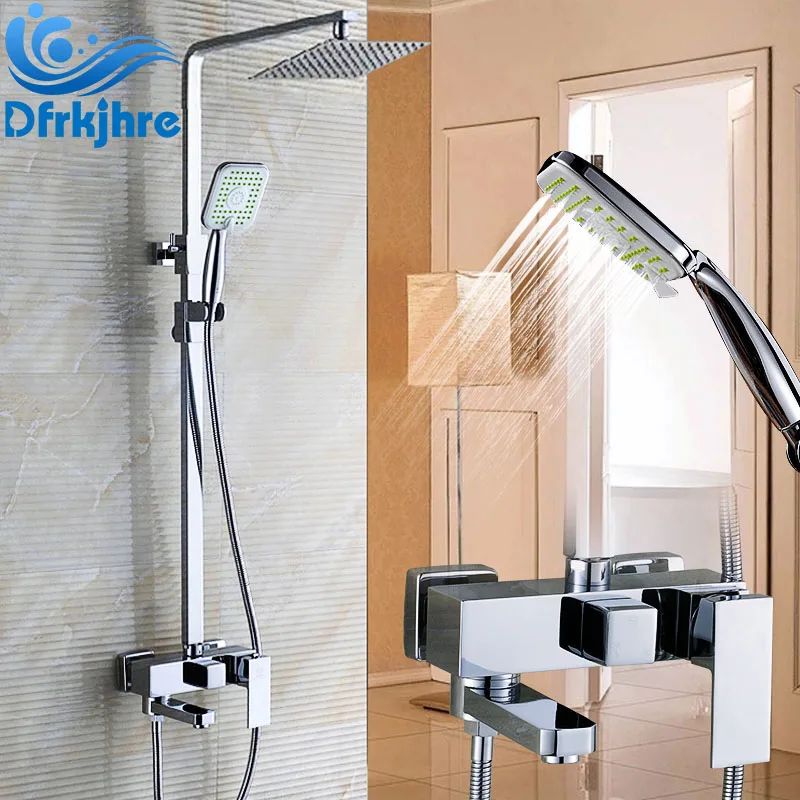 Bathroom Mixer Valve Shower Faucet 8 Shower Head With Hand Shower