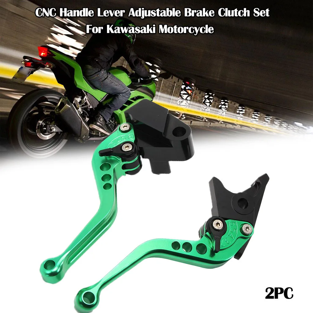 2 шт. CNC Рычаг Ручка для мотоцикла регулируемый тормозной Набор сумок для Kawasaki W800/SE 2012- Рычаг модель F-14/K-750 чувствовать себя хорошо 8Z