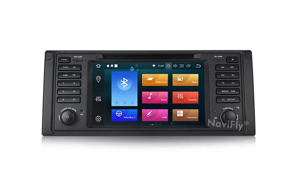 Perfect NaviFly car multimedia player for bmw E39 X5 M5 E53 car dvd gps system Video audio stereo player head unit IPS DSP 4GB+32GB 12