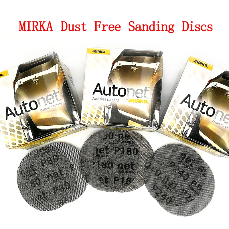 Mirka Autonet 150mm 6 inch sanding mesh discs p80 to p800 