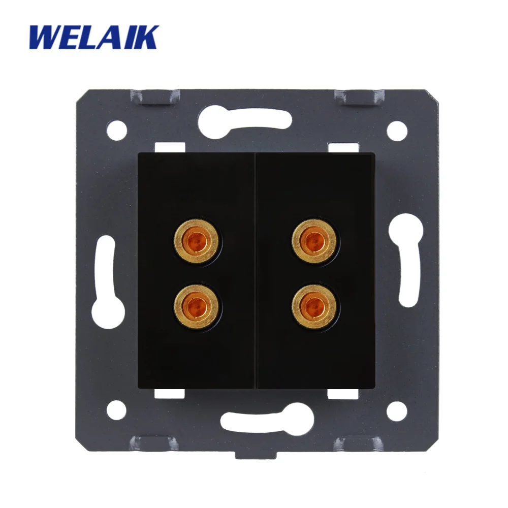 2speaker socket WELAIK A82SOW/B стандарт ЕС запчасти сделай сам настенный динамик розетка без