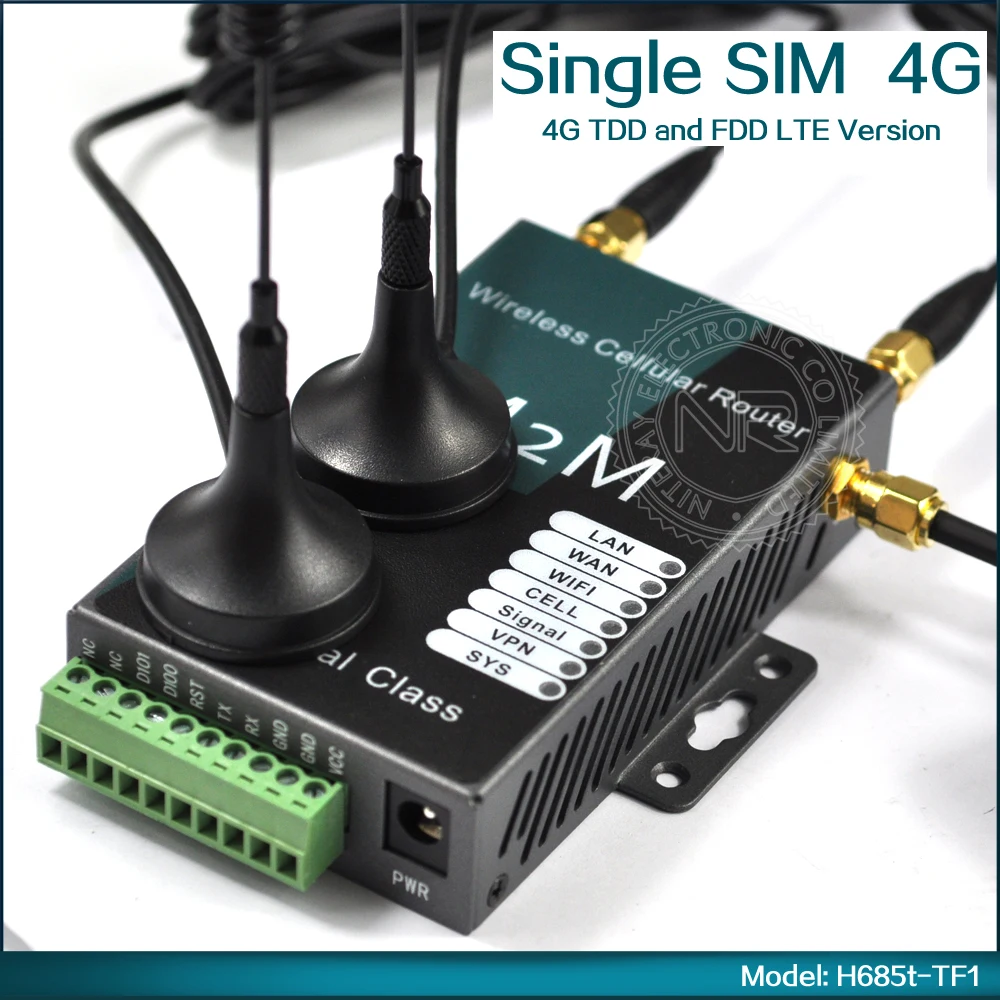 4 г TDD и FDD LTE WI-FI 4 г маршрутизатор с Слот sim-карты и Телевизионные антенны (модель: h685t-tf1)