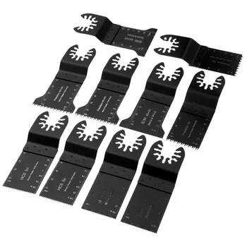 

DRELD 10pcs/set Oscillating Tool 32-45mm Saw Blades Metalworking Multifunction Tool For Multimaster Renovator Bosch Power Tools