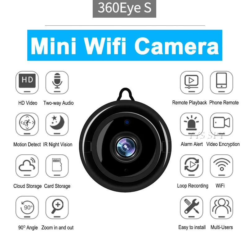 

Mini Wifi Camera IR-Cut Night Vision Motion Sensor Network Secret Camcorder HD Video Recorder Micro Cam Support Hidden TF Card