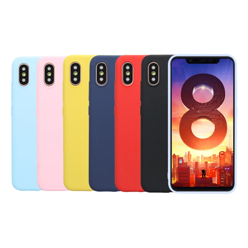 

For Xiaomi Redmi Note 6 Pro 5 4X Case On Redmi 6 Pro 6A 5 Plus 5A Mi8 SE Mi A2 Lite A1 5X Max 3 Matte TPU Frosted Silicone Cover