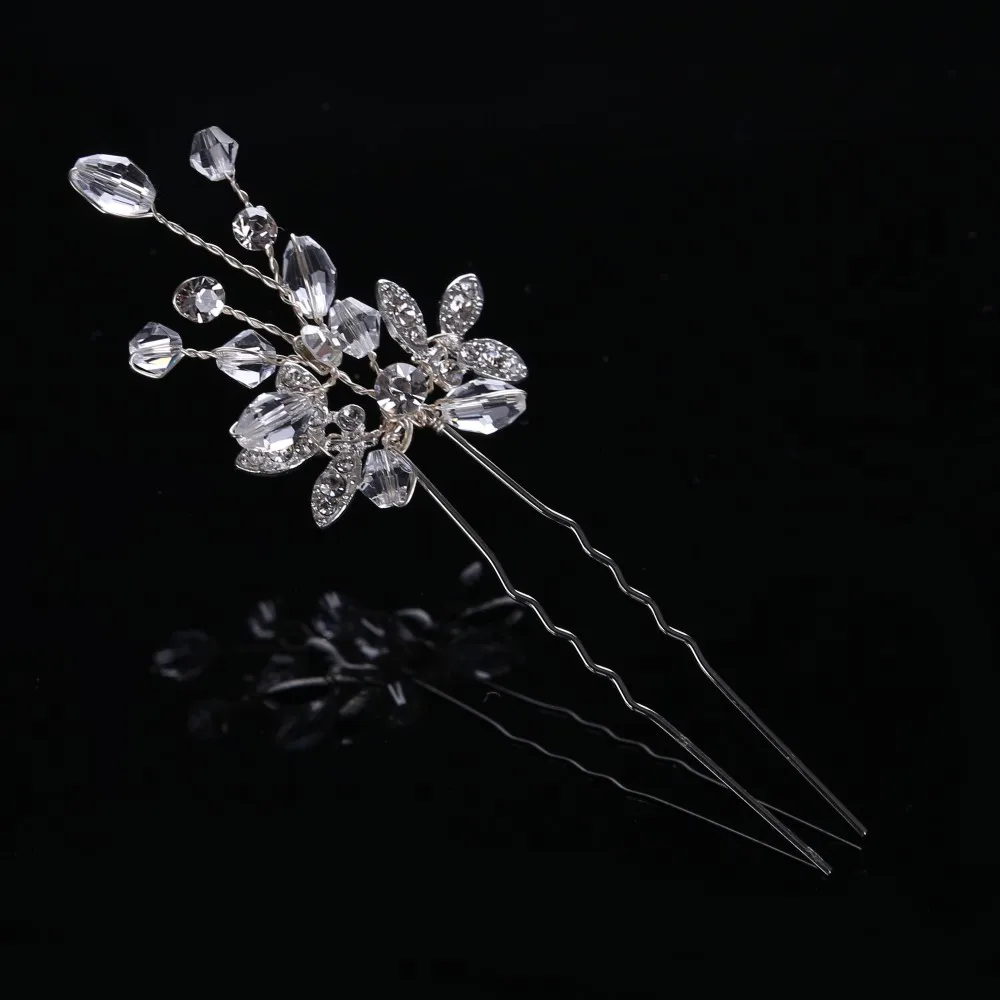 Silver Alloy Hair Pins (3)