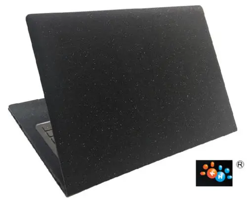 Углеродное волокно ноутбука Наклейка наклейки кожного покрытия протектор для новых Dell XPS 13 9380 13,3" - Цвет: Black Glitter
