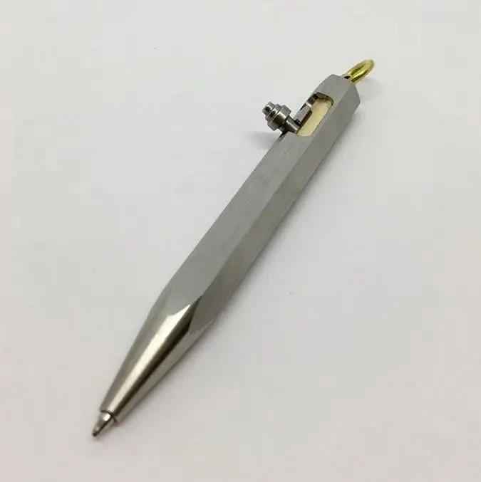 Mini Metall Edelstahl Bolzen Action Gel Kugelschreiber Büro Süß to