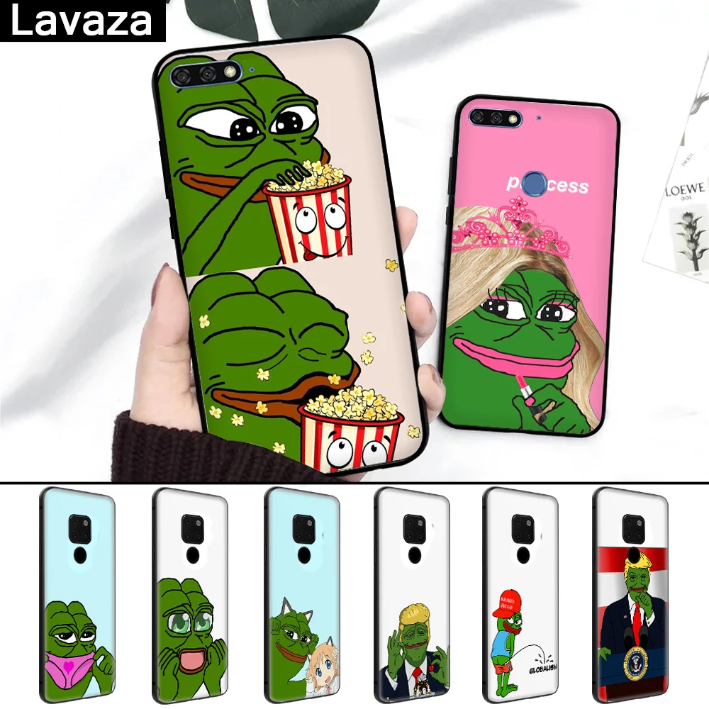 Силиконовый чехол Lavaza Meme Smug Frog Pepe для Huawei Mate 10 Pro 20 30 Lite Nova 2i 3 3i 4 5i Y6 Y5 Y9 2019 Y7 Prime |