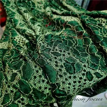 Швейцарская вуаль кружева в швейцарском зеленом цвете Тюль сетчатая ткань из полиэстера Ретро Пейсли Кружева дизайн французский сетки кружева