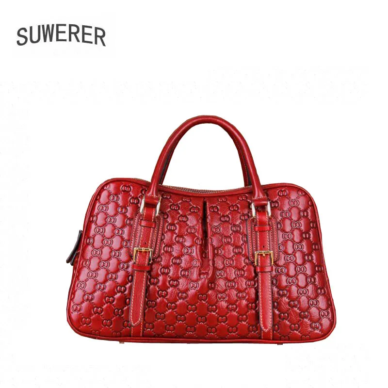 

SUWERER2017 new high-quality fashion luxury brand handbag genuine leather shoulder bag counter genuine, female well-known brands