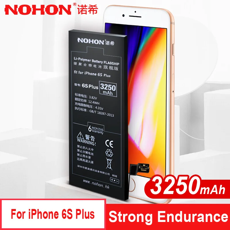 Nohon аккумулятор для Apple iPhone 7 6 6 S Plus айфон 6splus 6plus запасная батарея для iPhone6 iPhone7 Bateria Высокая емкость Бесплатные инструменты