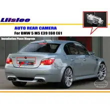 Liislee для BMW 5 M5 E39 E60 E61-зеркало заднего вида Камера/Резервное копирование парк Камера/HD CCD RCA NTST PAL/номерной знак света Камера