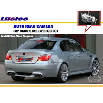 

Back Up Park Camera For BMW 5 E39 E60 E61 Vehicle Rear View Reverse Camera HD CCD RCA NTST PAL License Plate Light Camera