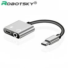 Adaptador de áudio usb tipo c para entrada de 3.5mm, cabo conversor de áudio para samsung s8 e huawei mate 9 lg g5 g6 xiaomi 6