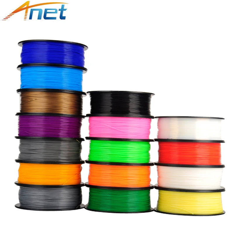 

3roll/lot 3D Printer Filament PLA 1.75 1kg Plastic Rubber Consumables Material 5 Colors Option