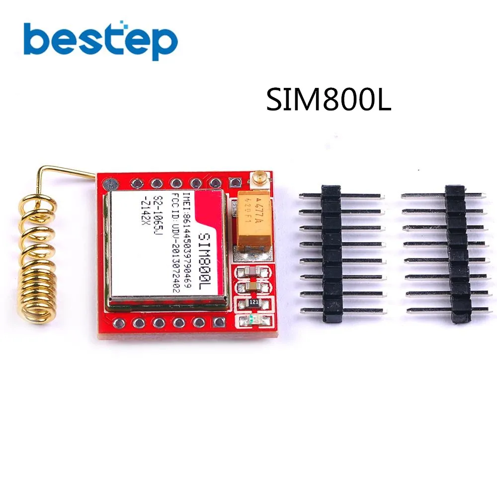 

Mini Smallest SIM800L GPRS GSM Module MicroSIM Card Core Wireless Board Quad-band TTL Serial Port With Antenna for Arduino